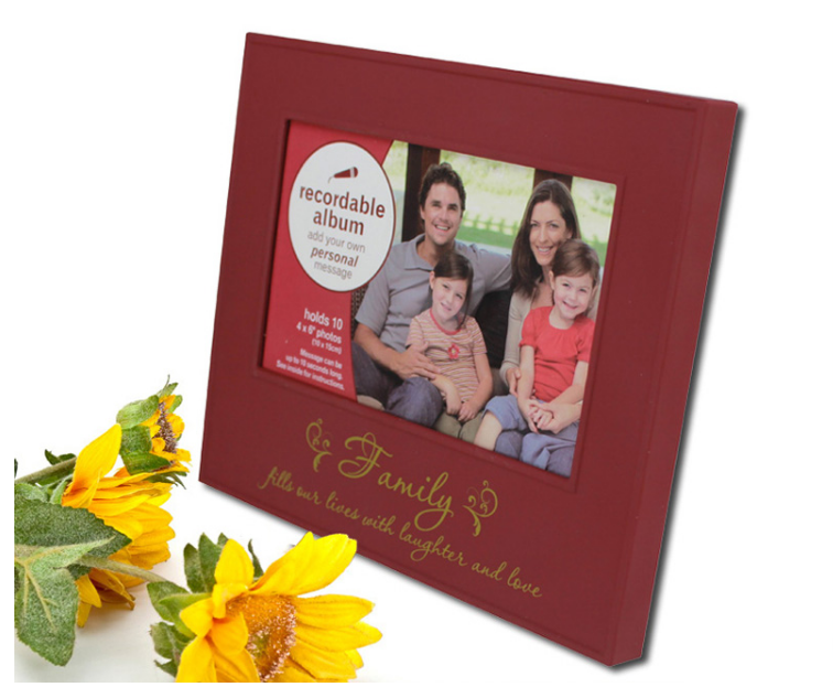 Factory OEM ODM color ABS DIY 10 seconds recording voice picture 5 inch size photo frame for unique birthday christmas gifts
