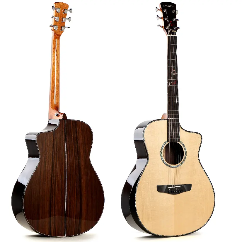 High quality solid Rosewood acoustic guitar electric guitar