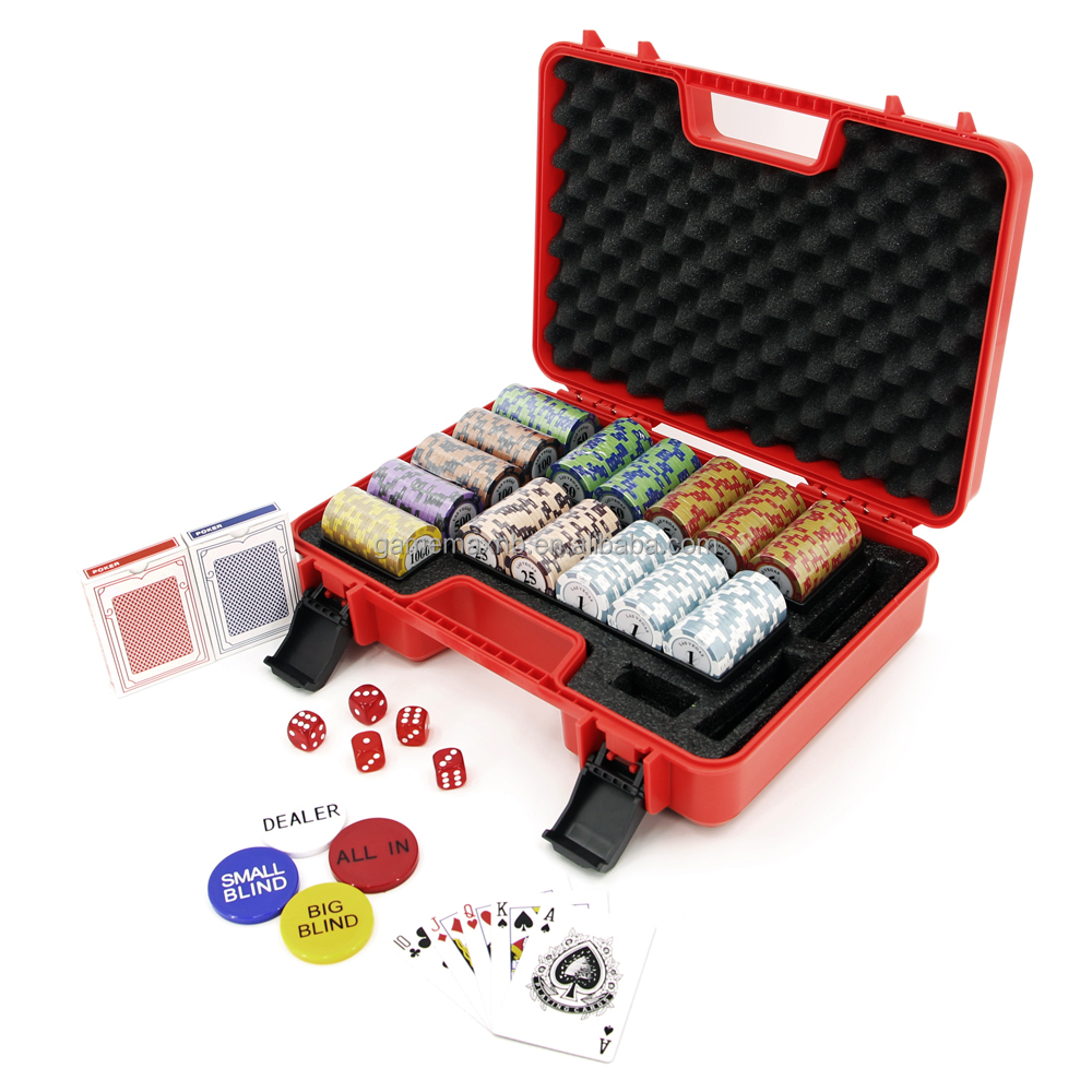 300PCS 14 G CROWN STYLE CLAY CHIPS CASINO CUSTOM POKER CHIPS SETS