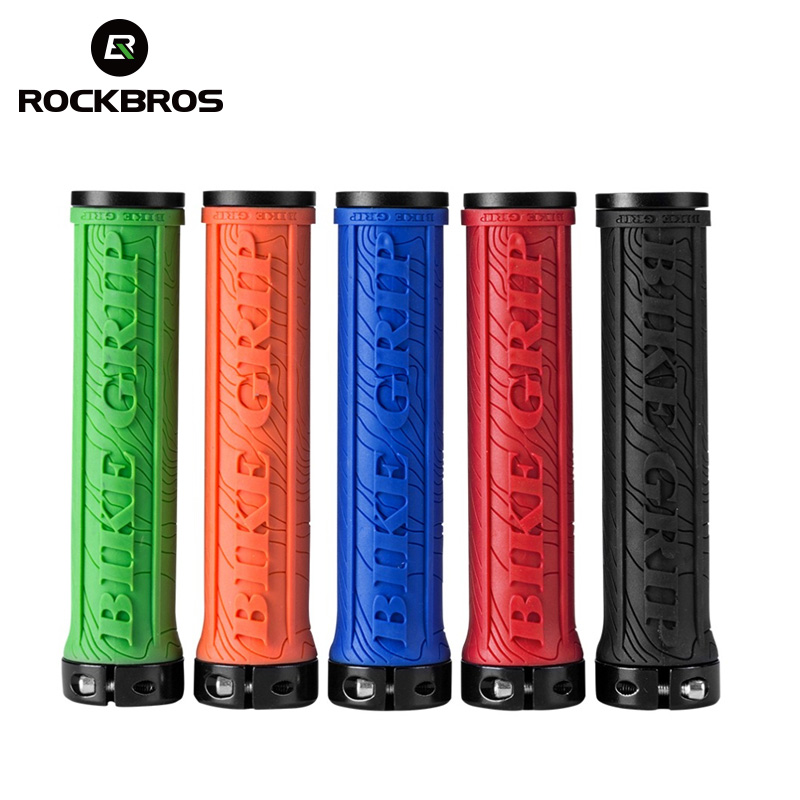 Резиновые велосипедные ручки ROCKBROS TPR, мягкие противоскользящие 3d-замки на руль, запчасти для велосипеда
