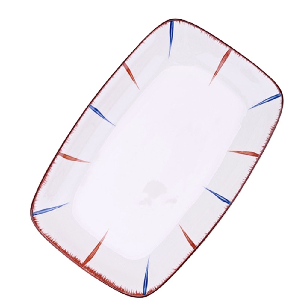 Hot Selling Low MOQ China Popular Ceramic 5 Star Hotel Home Party Microwavable fish Plate