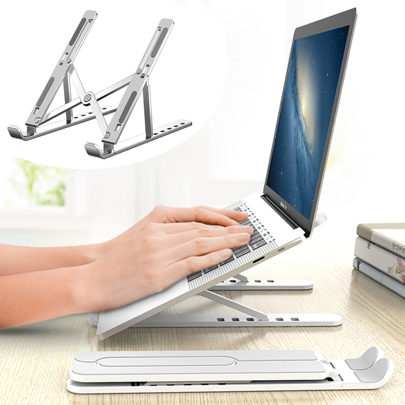 Laptop Stand Rack X Style Adjustable Foldable Aluminum Alloy Office Desktop Notebook Holder Desk For 7-15 Inch Macbook Pro Air