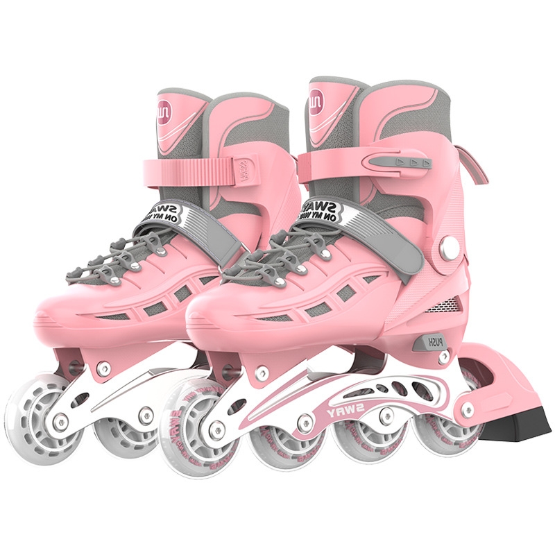 Professional Inline Skates for Adults Factory Hot Sale Sliding Free PU Roller Skating Shoes with Flashing Feature