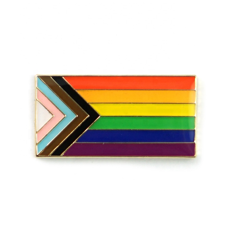 Customize Hot Sale Colorful LGBT Design Rainbow Metal Soft Enamel Pin For Souvenir