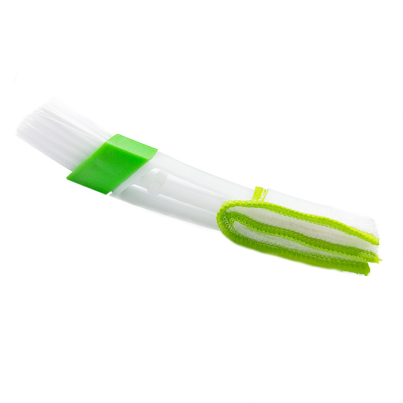 Cleaning Brush for Air vent of Two-Headed Car Air Conditioner Soft Brush for Instrument Panel Dusting