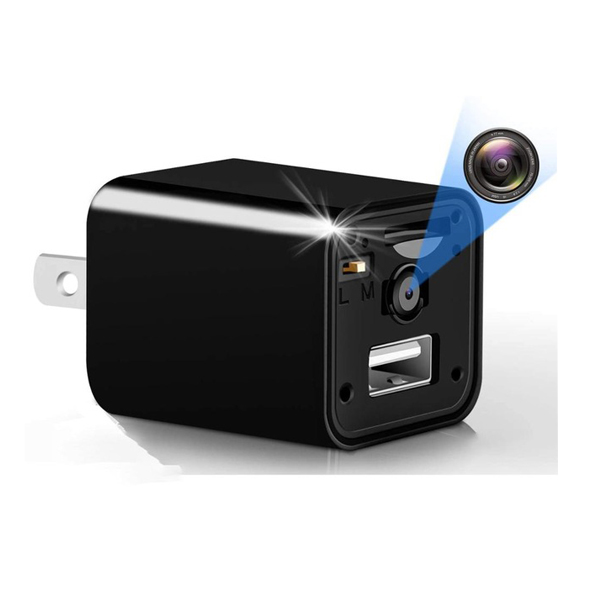 Миниатюрная шпионская камера с USB-зарядным устройством, HD Скрытая камера, настенное зарядное устройство с USB-разъемом, камера для няни для дома, детей, малышей, без Wi-Fi