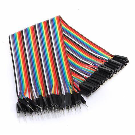 20CM 2.54mm 1P-1P Male to Female 40PCS Dupont Wire Color Jumper Cable