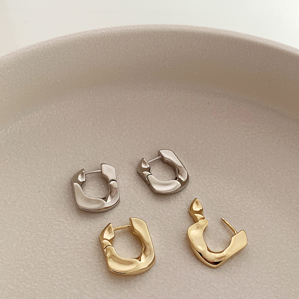 Vershal New Arrival Minimalist 18K Gold Silver Plated High Quality Hoop Earrings For Women