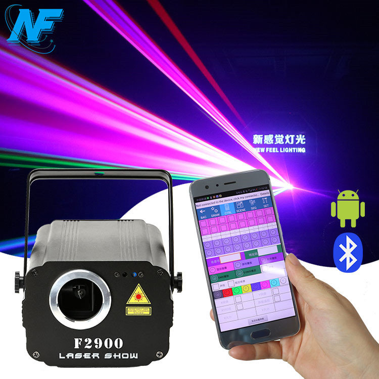 Newest 3D show 1w RGB Animation disco dj mini light 3d laser projector