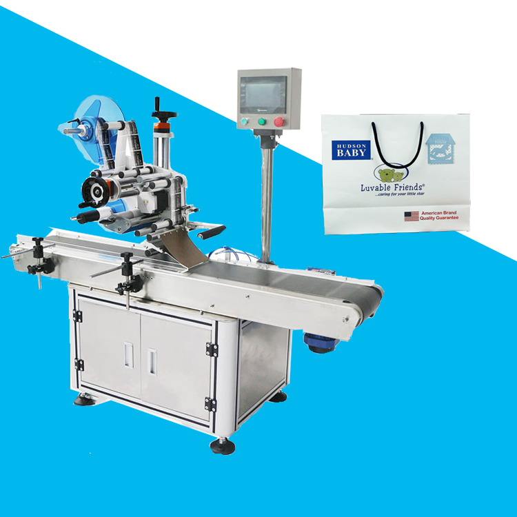 Automatic pouch labeling machine self adhesive plastic bag labeling machine