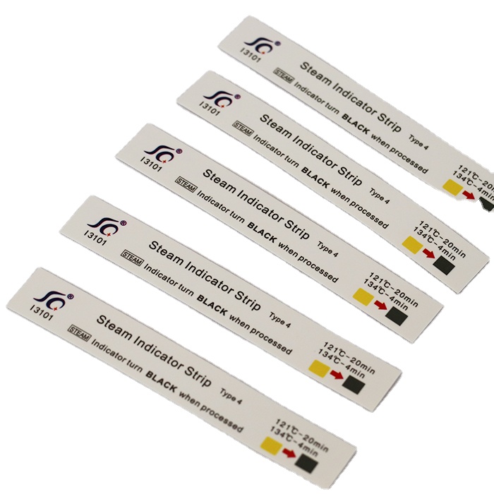 Dental Supplies - Class 4 indicator Strip Tape Biological indicators For Chemical Steam indicator Strip Card For Autoclave