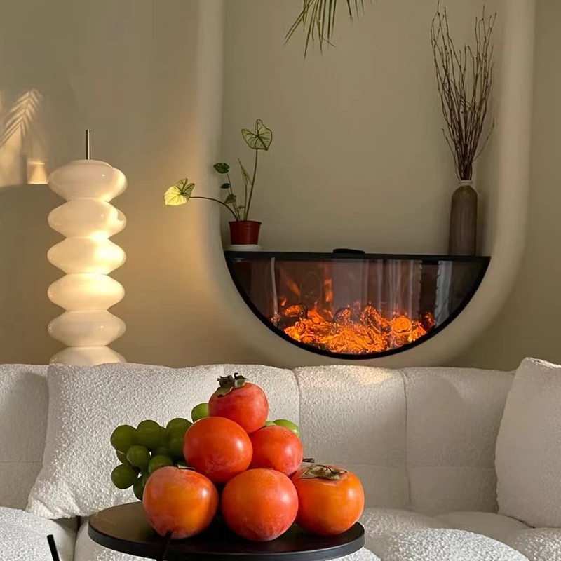 Special-shaped Customized Simulated Charcoal Flame Electric Fireplace Core Home Background Wall Decoration Embedded Fireplace