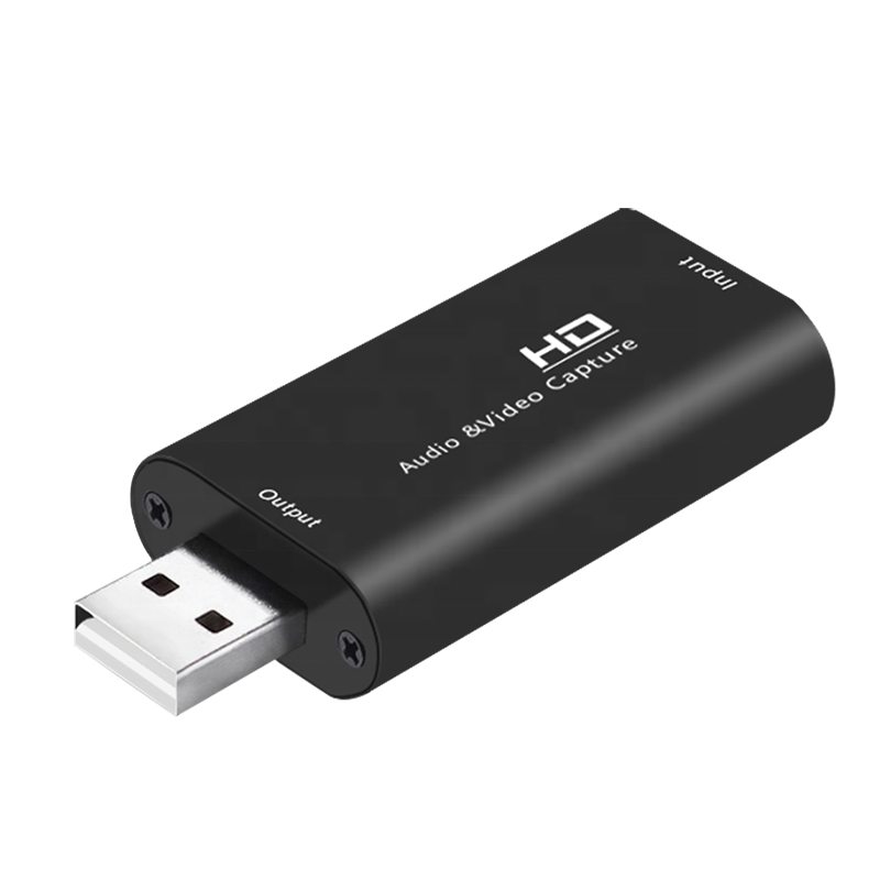 Карта захвата видео на USB 2,0, аудио-видео HD 1080p, записывающее видео, аудио-устройство для игр, прямой трансляции