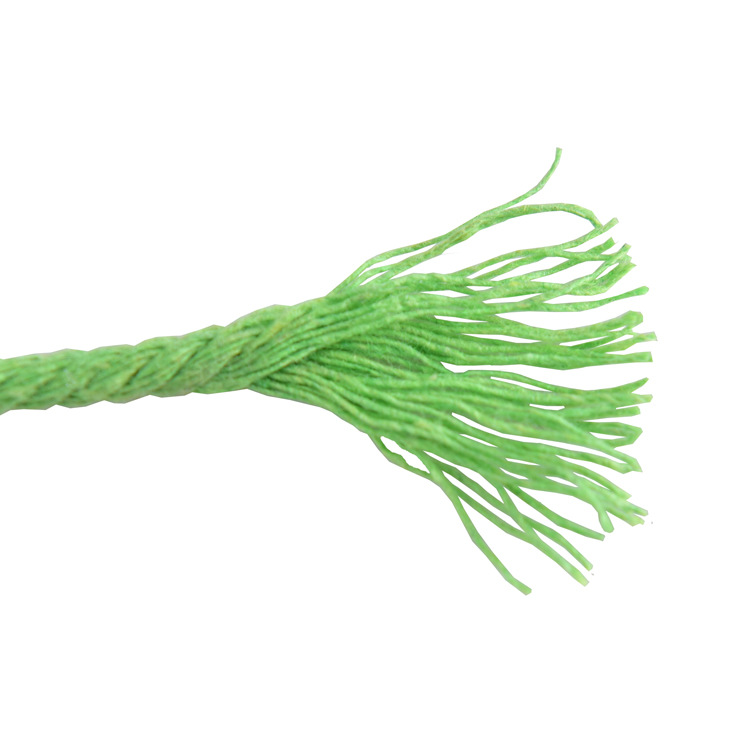 High quality heat shrinkable film packing twisted braided cord 3mm macrame cotton rope