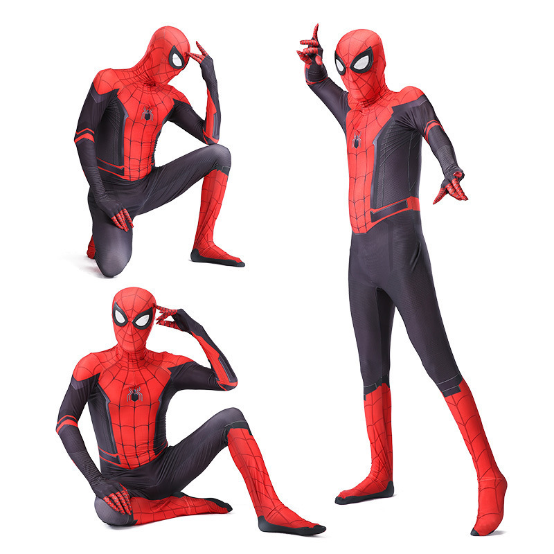 Red Spiderman Cosplay Costume for adult Clothing Sets Spider Man Suit