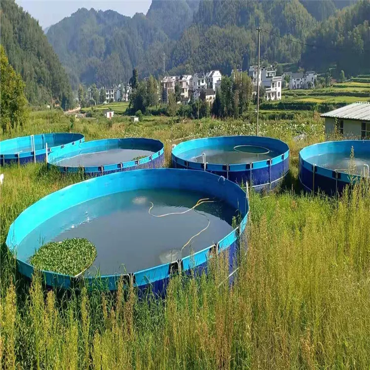 Best selling direct selling durable tarpaulin pond foldable fish tank tarpaulin fish farming tank fish tank tarpaulin