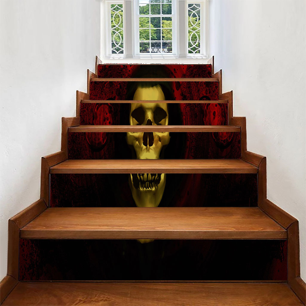 3d simulation halloween decoration for stairs walls room windows