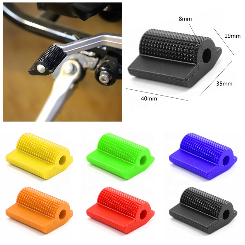 Universal Motorcycle Shift Gear Lever Pedal Rubber Cover Protector Foot Peg Toe Gel for Honda Kawasaki Yamaha Accessory