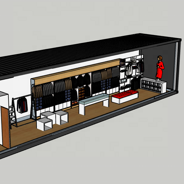 40ft prefab container clothing store, Kiosk,Booth Mobile shop