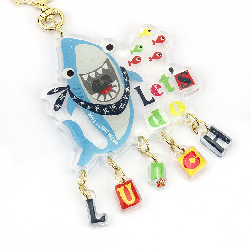 Vograce Custom Transparent Personalized No Moq Animation Plastic Acrylic Pendant Keychain