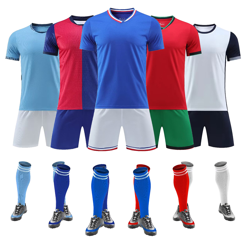 LOGO Custom Soccer Uniform Set Team Football Jersey Kit Tracksuit Sportswear Tracksuits For Men Training Suit Child Clothes