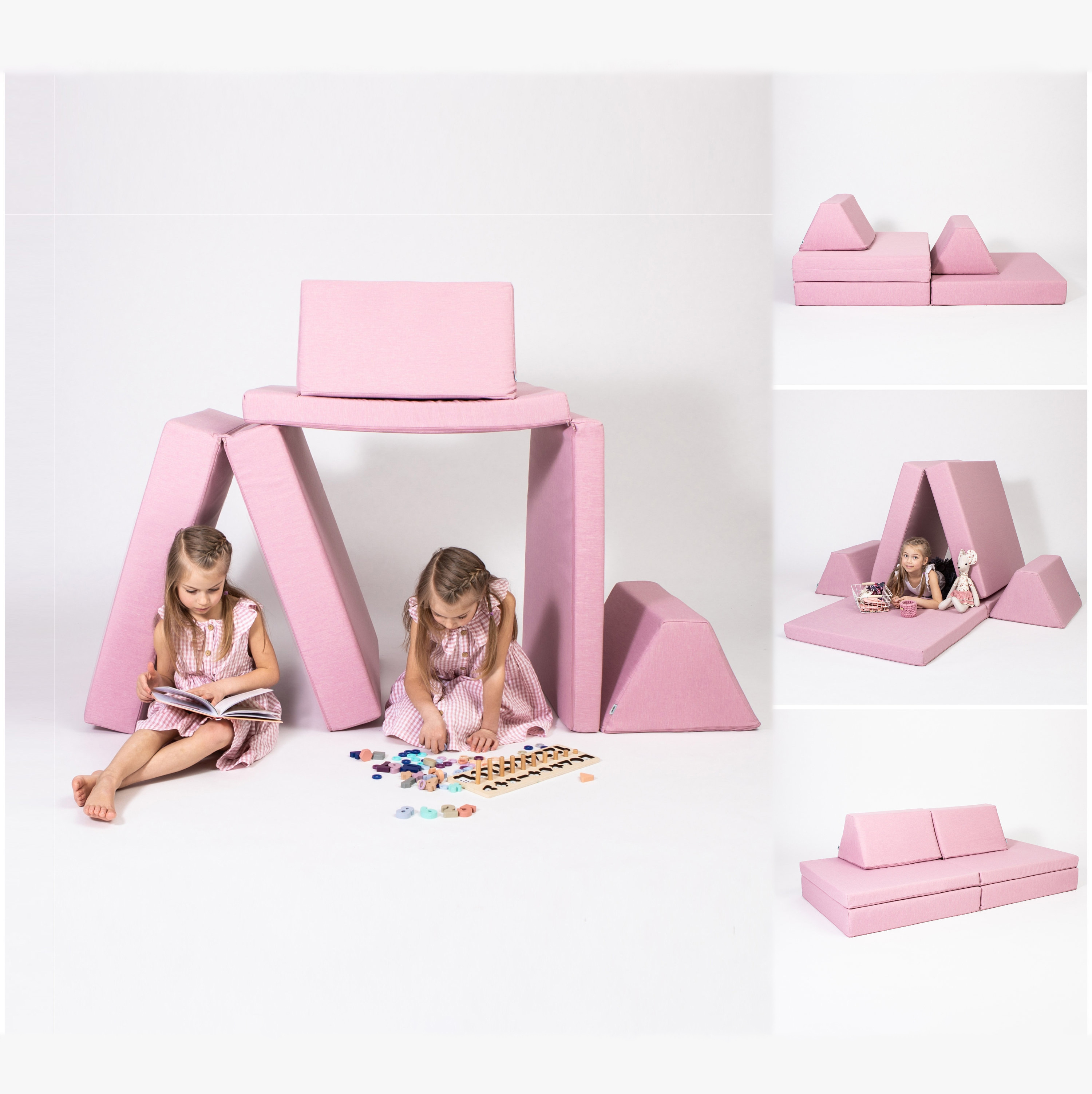 Kingworth Living Room Modern Comfortable Playing Sofa Furniture Sets Play Couch For Kids