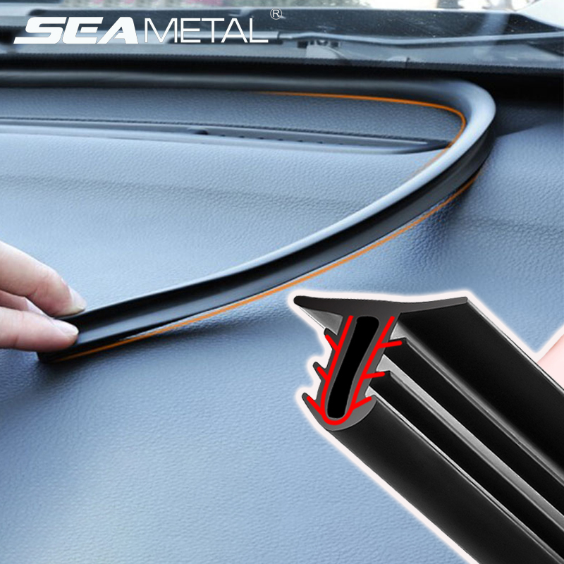 160cm Auto Windshield Anti Leak Decorative Strip Free Cut Dashboard Front Window Slot Trim Reduce Noise Car Dashboard Seal Strip