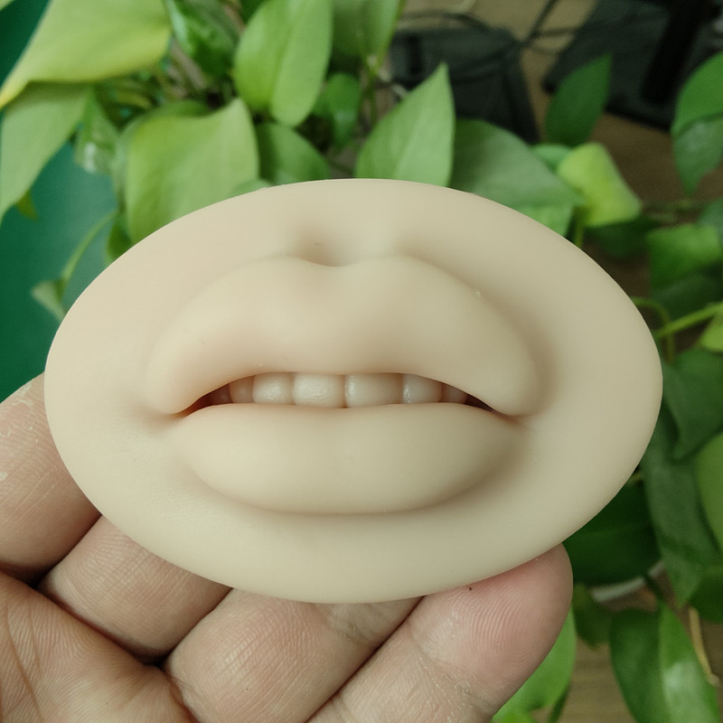 Макияж, тату, открытый рот, губы, реалистичные 3d Губы, силиконовая тренировочная кожа, Перманентный макияж, моделирование губ