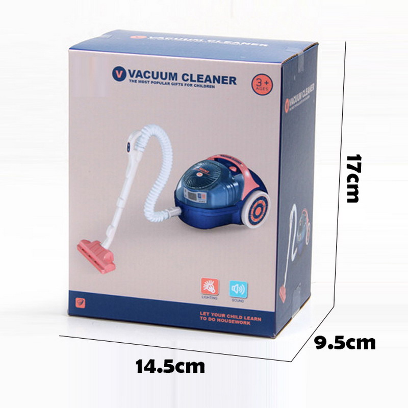Kids Pretend Play Mini Plastic Simulation Home Appliance Machine Cleaning Equipment Tool Set Vacuum Cleaner Toy