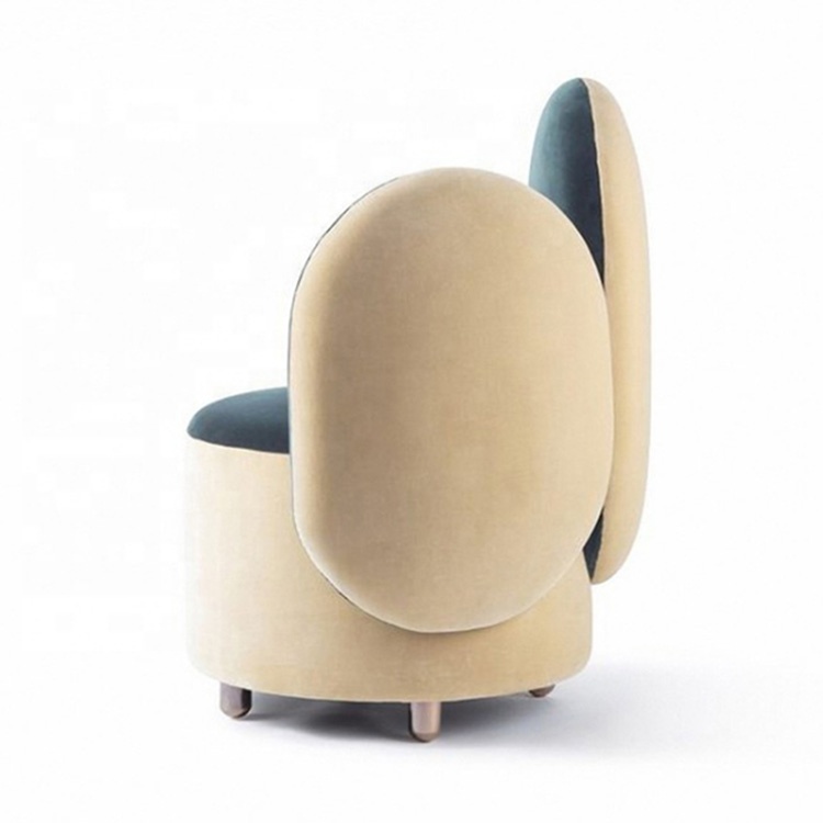 Sofa small apartment Nordic creative simple modern bedroom apartment single backrest flannel sofa chair