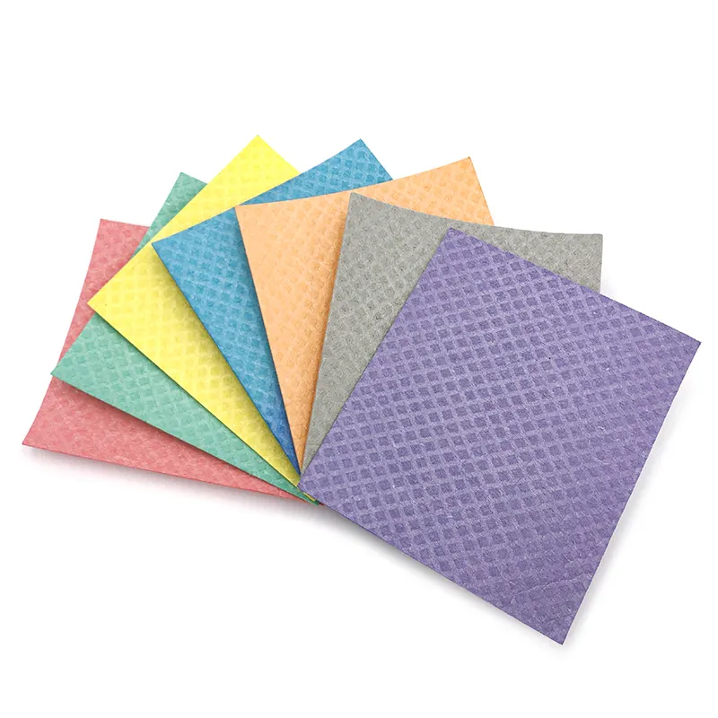 Eco Friendly Biodegradable Dishwash Cellulose Cleaning Sponge Wipe Washing Dishes Cleaning Cloth