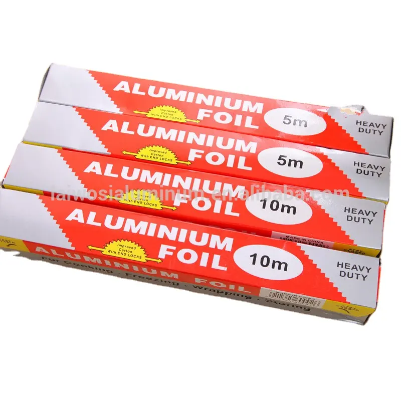 OEM Food Grade 8011 Household Aluminum Foil Kitchen Use Aluminium Foil Paper Roll For Food Packaging