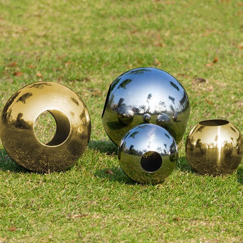 Wholesale metal sphere with hole coloured stainless steel ball hollow hole