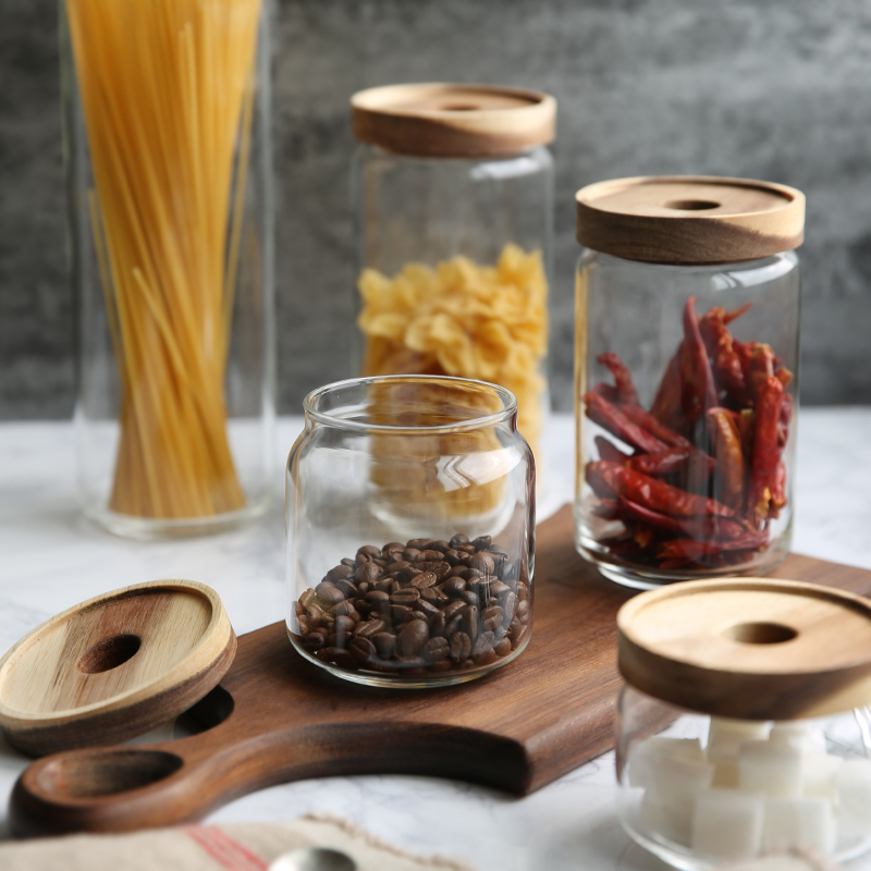 Креативная стеклянная банка для хранения продуктов, бутылочка для специй, сахара, чая, кофе, контейнер, контейнер для зерен, орехов, банка, кухонный органайзер для хранения, инструмент