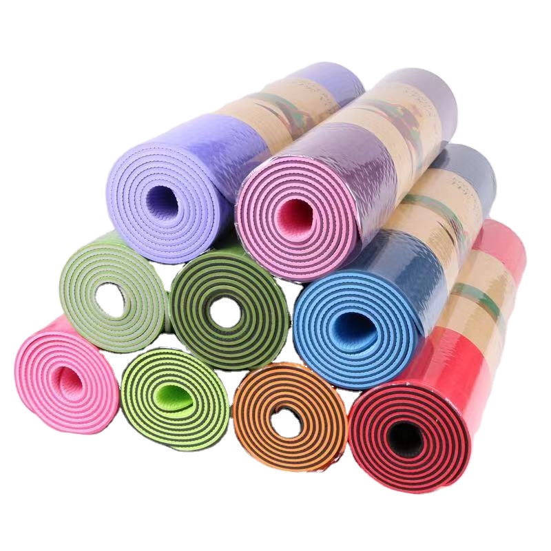 Home Exercise Gym Workout Sports Non Slip Custom Eco Friendly Fitness Branded Yoga Mat,TPE Yoga Mat