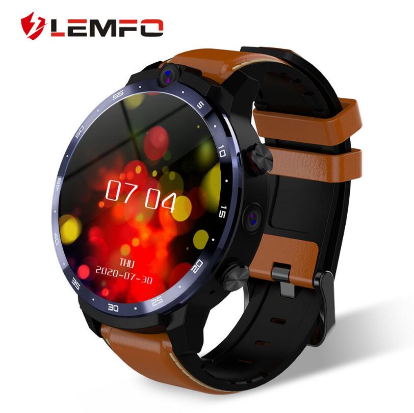 Смарт-часы LEMFO мужские LEM12pro, 4 + 64 ГБ, Android 10, 400*400, 1,6 дюйма, 4G, 900 мАч