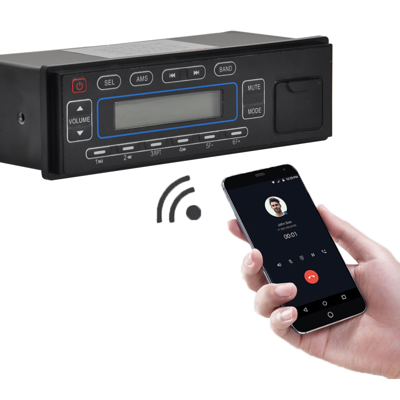 China Cars Excavator Radio CAN Protocol 12V 24V FM AM SD BT MP3 Wireless Control Blue-tooth Radios for Tractor Loader Grader