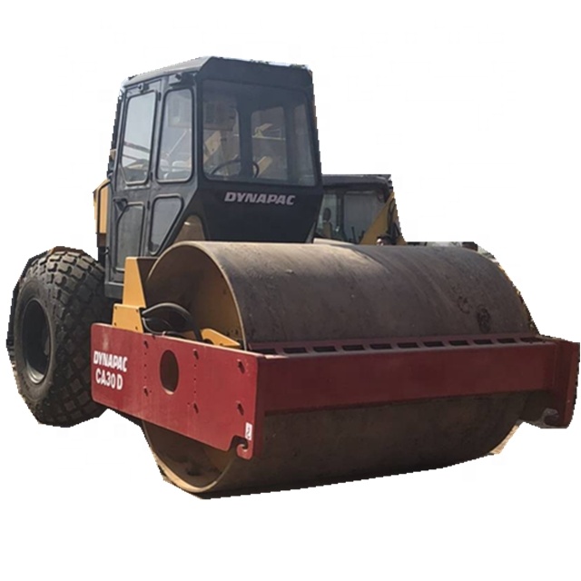 Подержанный дорожный каток Dynapac CA25D/30D, Подержанный каток dynapac ca25d/30d 10t 12t 15t, одиночный барабанный каток