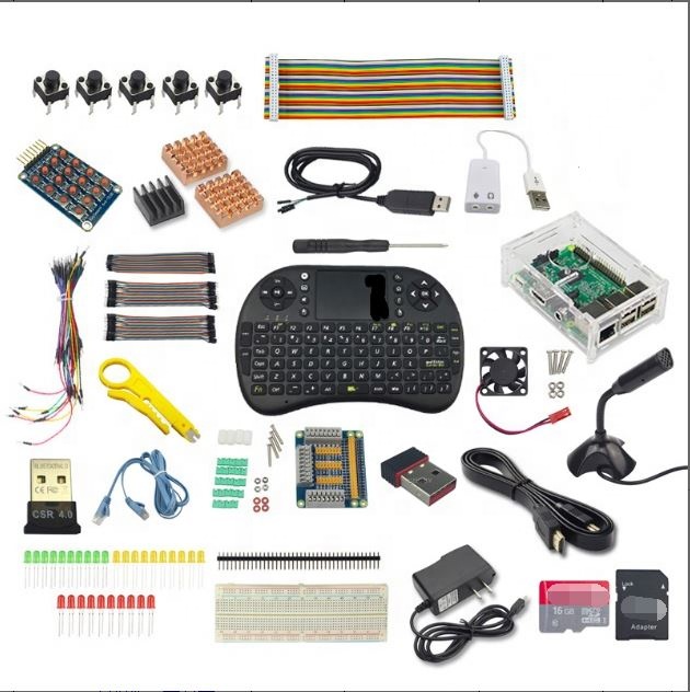 Микросхема новый Raspberry Pi 3 Модель B Starter Kit с 25 видов Raspberry клавиатура Ultimate обучения комплект Raspberry Pi 3