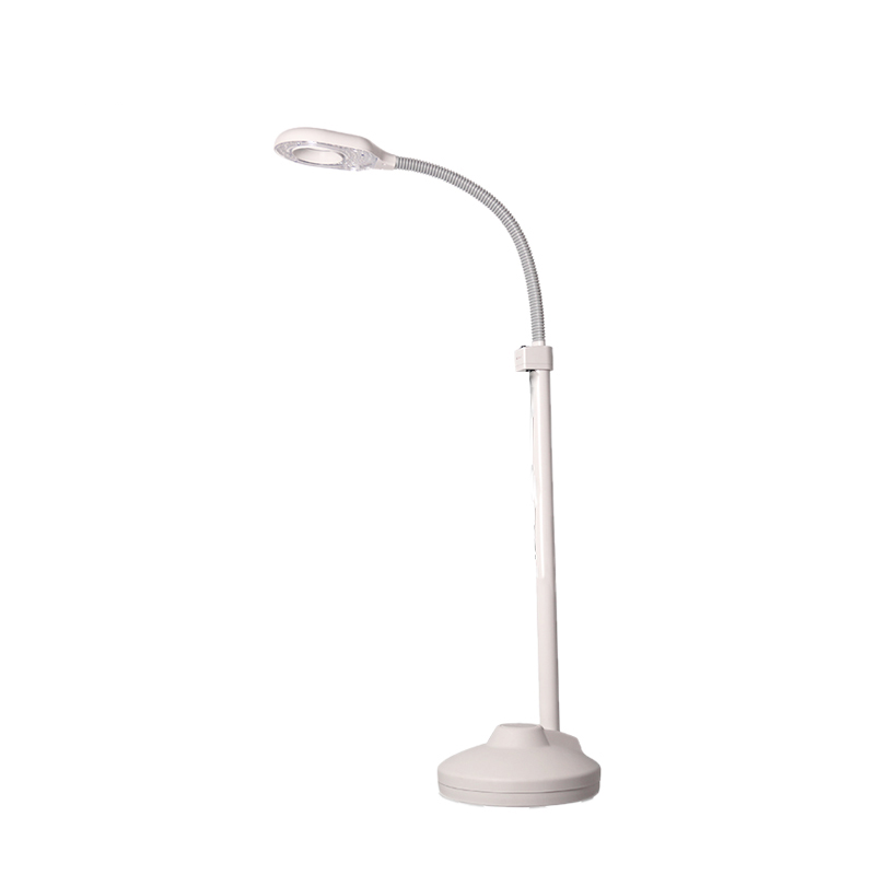 Beauty Salon Adjustable Gooseneck Standing Facial Led Magnifying Lamp