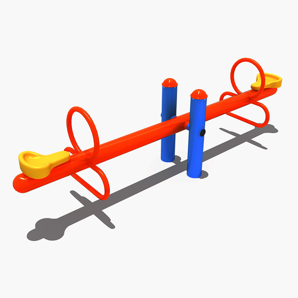 Cheap price popular kids outdoor playground spring metal seesaw spring seesaw