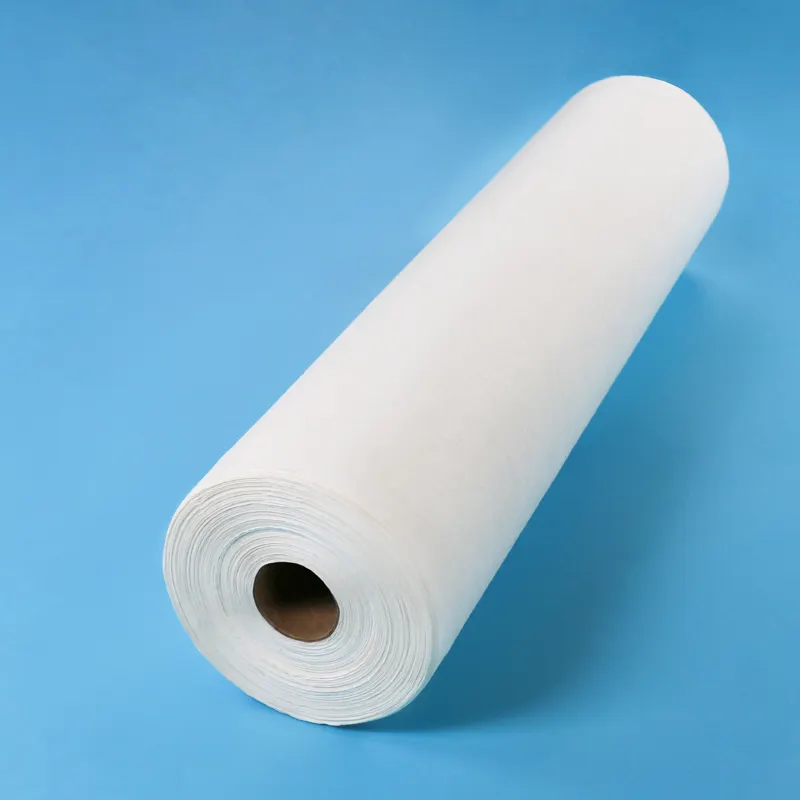 Free sample disposable medical 21"X 225' crepe exam table paper bed sheet beauty bed sheet paper roll for hospital