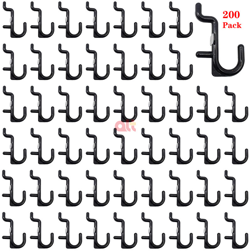 200 шт. стены ключевые крюки pegboard крепежных крючка для пластмассовое кольцо крюк для pegboard ассортимент инструментов Органайзер