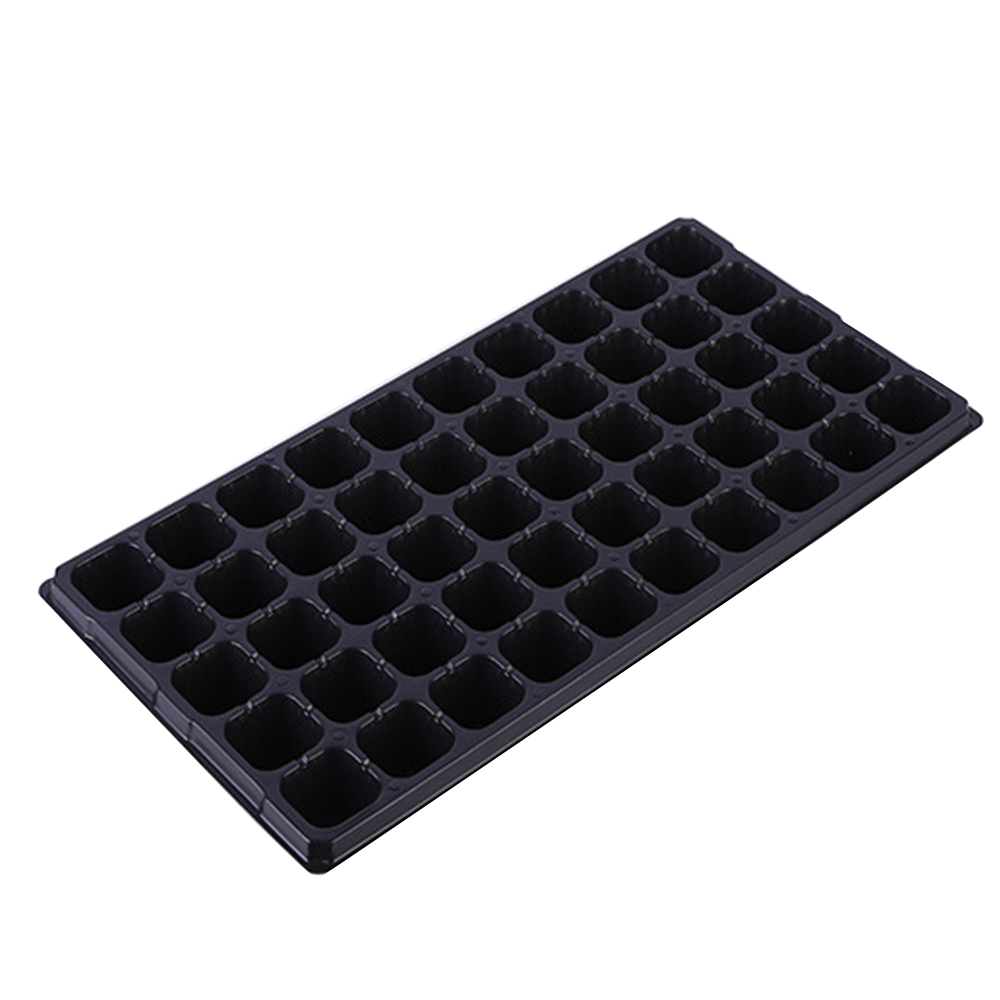 Plastic rectangular thickened transparent seedling tray with holes is simple and easy to operate