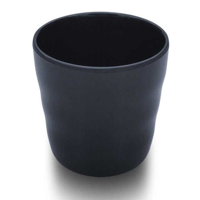 Melamine Black Matte Tea Cup Black frosted melamine tableware