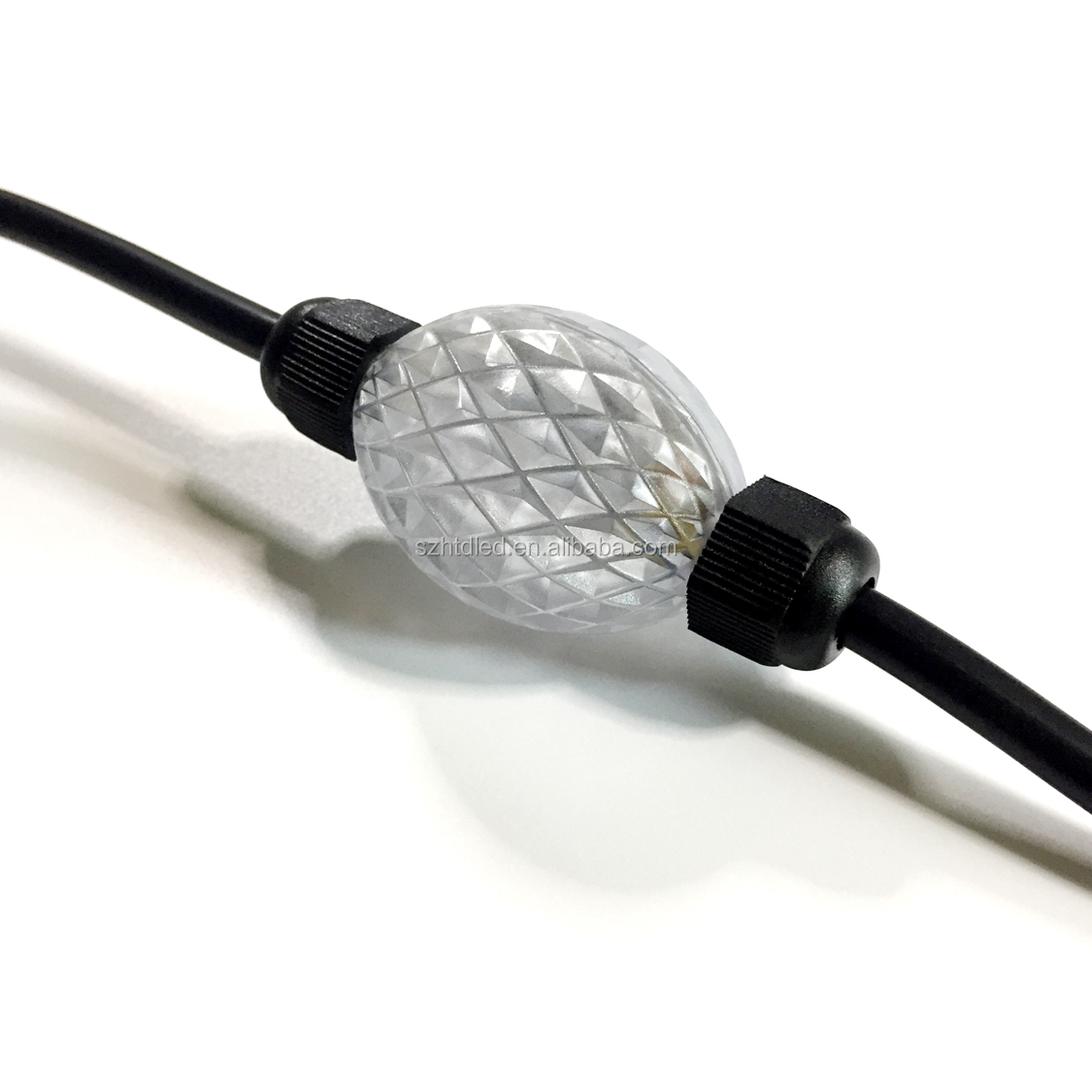 DMX DC24v 50 мм Диаметр открытый rgb пикселей водить шарика освещения для украшения рождественской елки занавес свет.