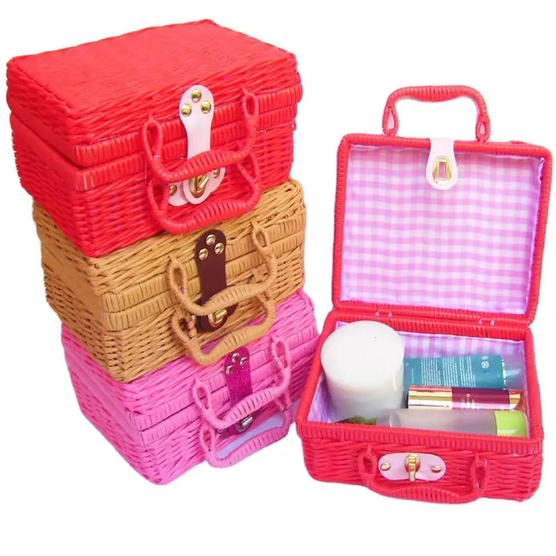 Cheaper new style  outdoor picnic basket gift basket woven rattan basket for party