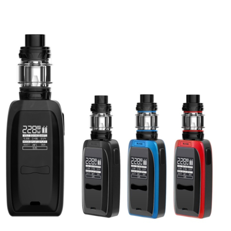 2021 горячая Распродажа лезвие 228 Вт Vape Mod Kit электронная сигарета VW TC Box Mod 5 мл топ-заполнения SR-11 распылитель вапоризатора E сигареты