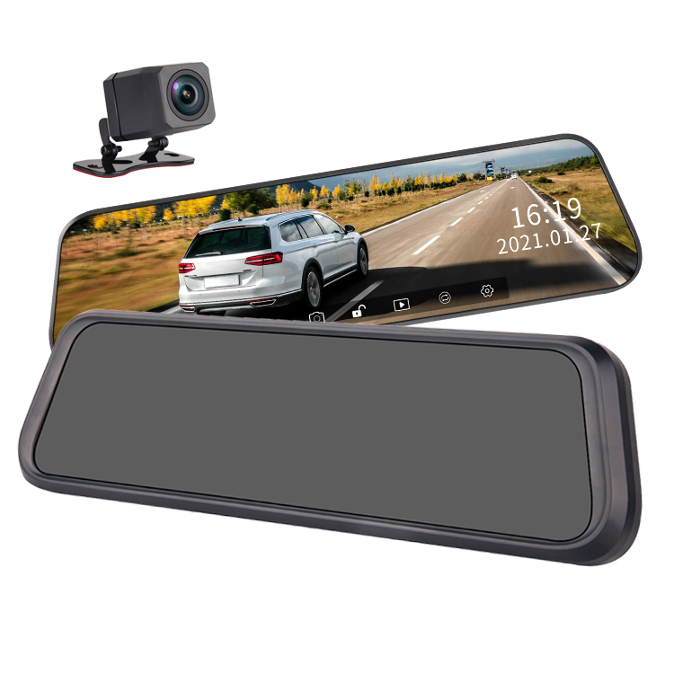 Цифровой видеорегистратор Smart Touch Srceen, 1080P, автомобильное водонепроницаемое электронное зеркало заднего вида, автомобильная черная коробка, видеорегистратор