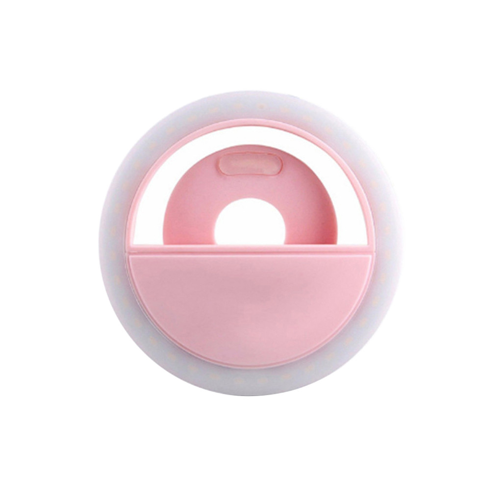 LED Portable Flash Selfie Ring Light Camera Clip-on Mobile Phone LED Selfie Ring Light Video Night Enhancing LED Selfie Lights